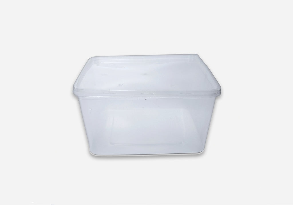 3000 ML Plastic Container with Lid Square